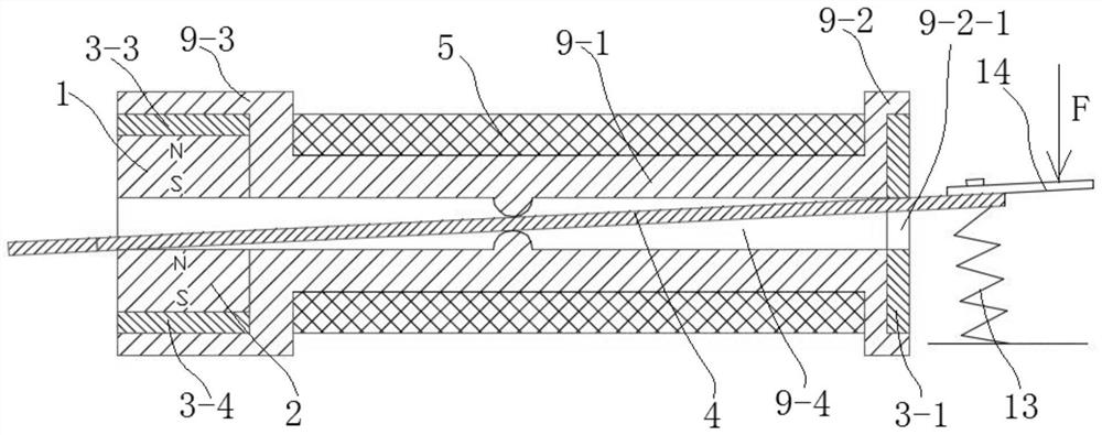 Double-magnet rocker type power generation device and wireless switch with power generation device