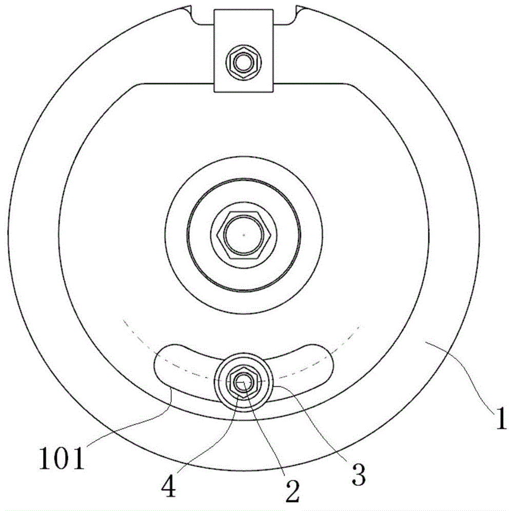 Rotating part limiting mechanism and application method thereof