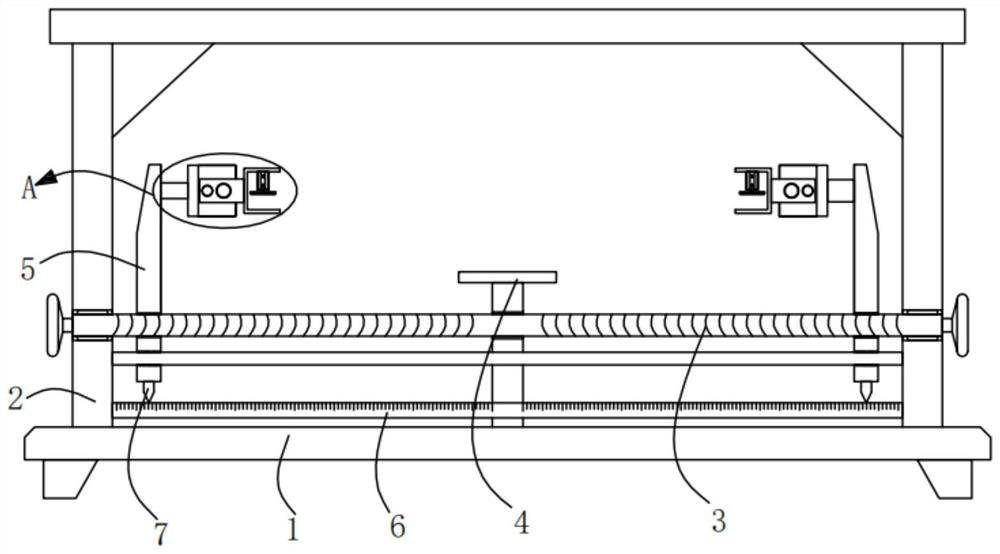 Tensioning device for carbon fiber cloth