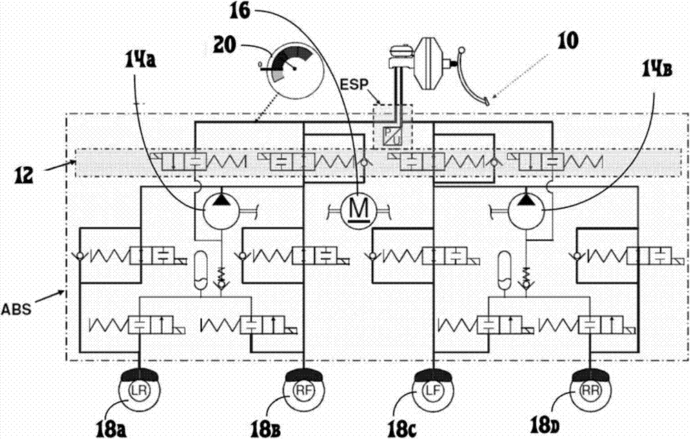 Method for venting of hydraulic brake system of vehicle and brake system controller