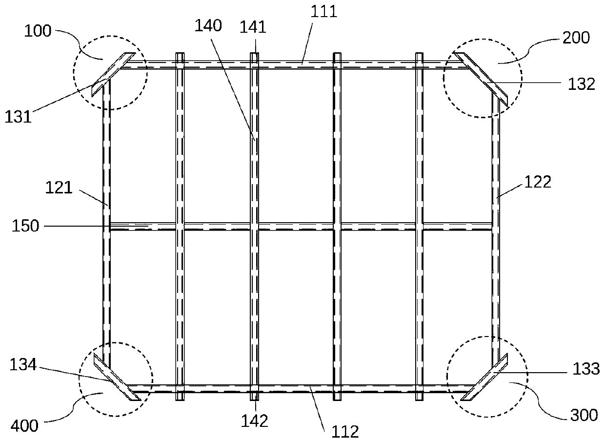 Sound insulation plate-frame integrated floor plate structure and production method thereof