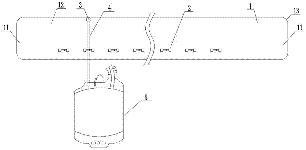 A heat sealing method for liquid filling bag filling tube