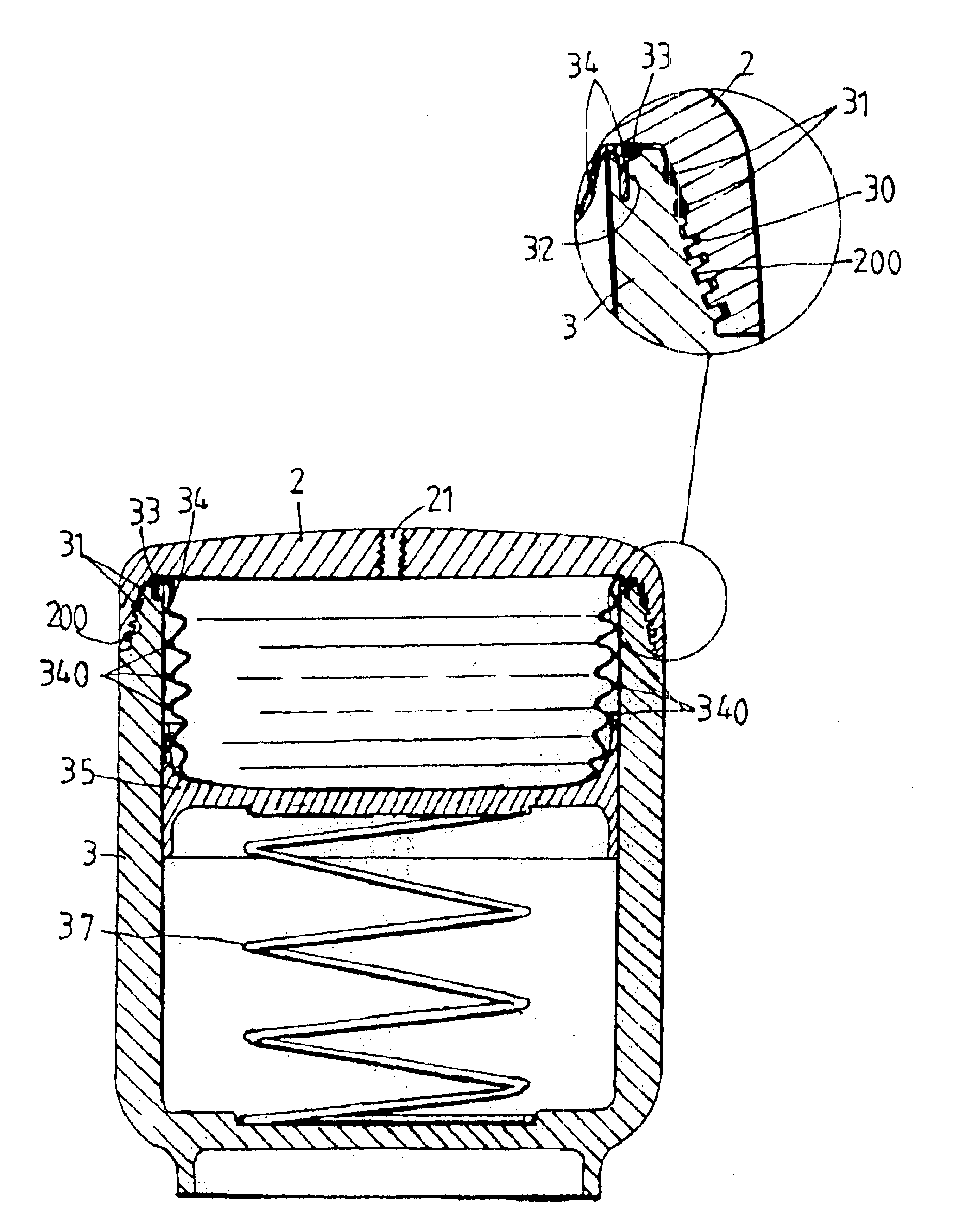 Pressure-stable cylinder