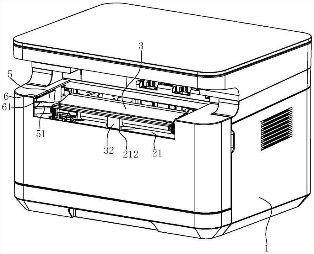 Toner bin structure of laser printer