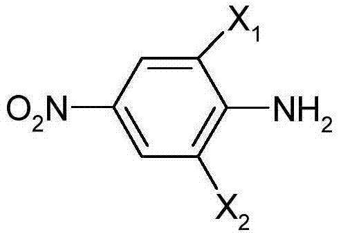 Dilute sulfuric acid diazotization process of substituted phenylamine