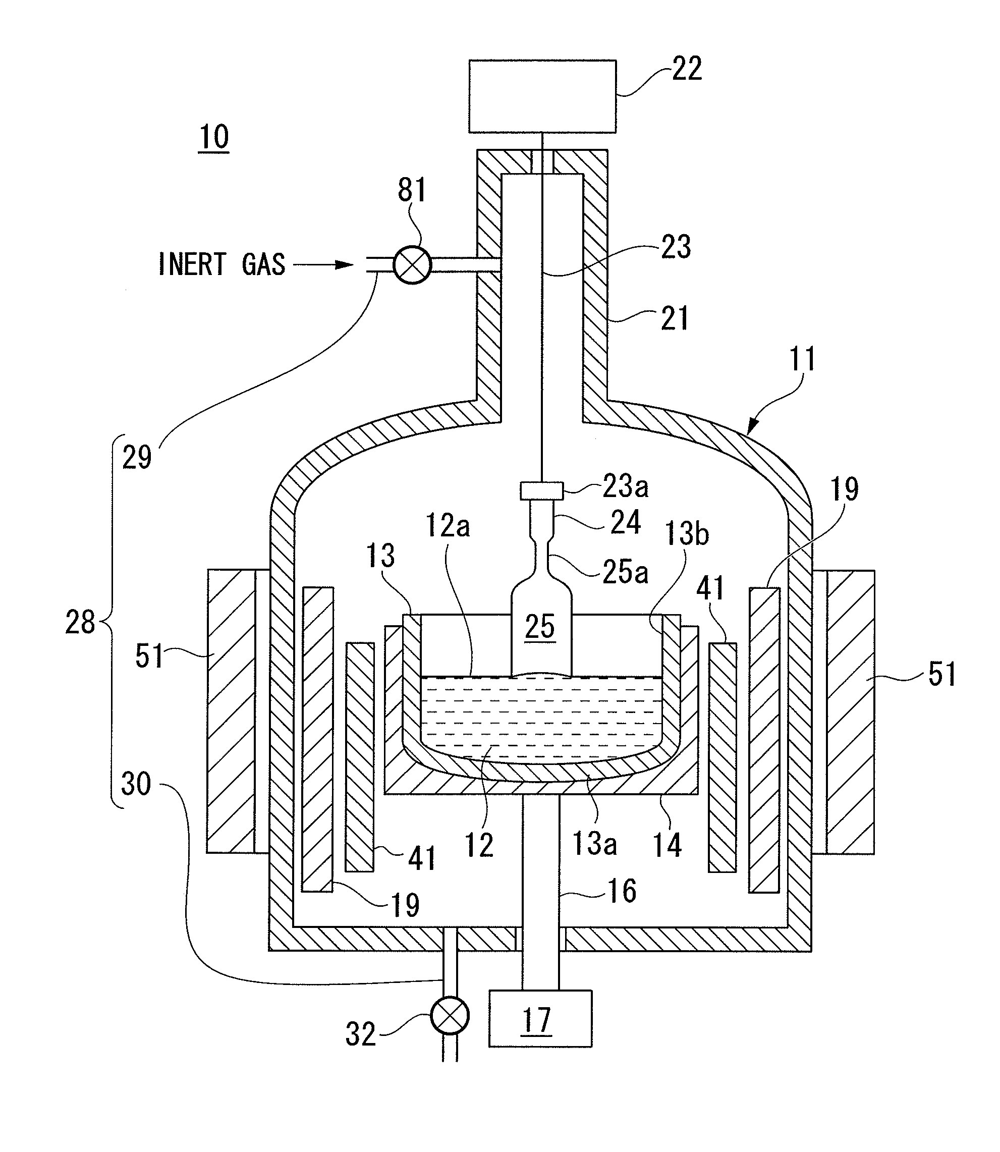 Apparatus for pulling silicon single crystal