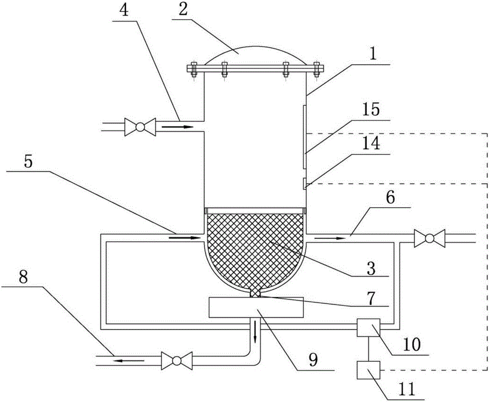 Solid-liquid separation device with intelligent cleaning function