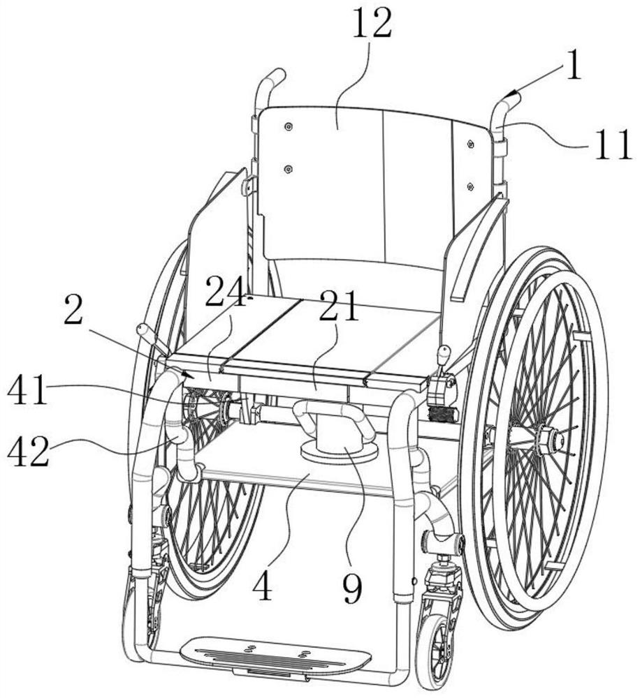 Wheelchair main body with multi-parameter adjustment