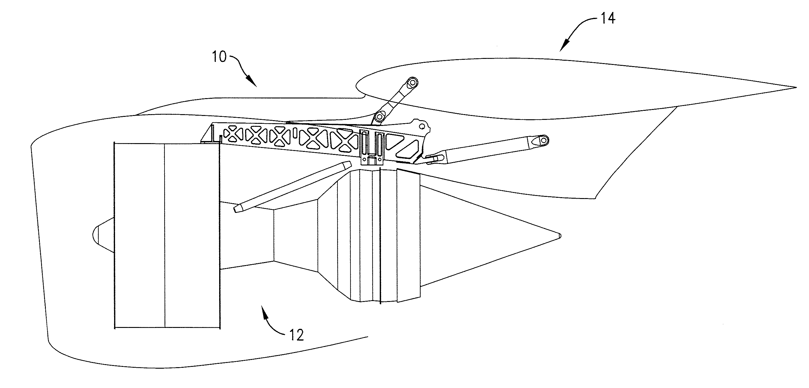Truss-shaped engine pylon and method of making same