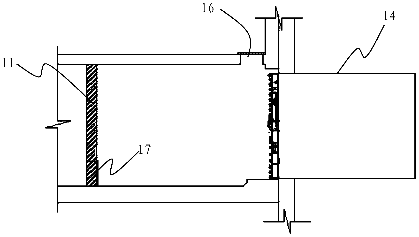 Construction method for shield machine to enter hole to receive concrete box