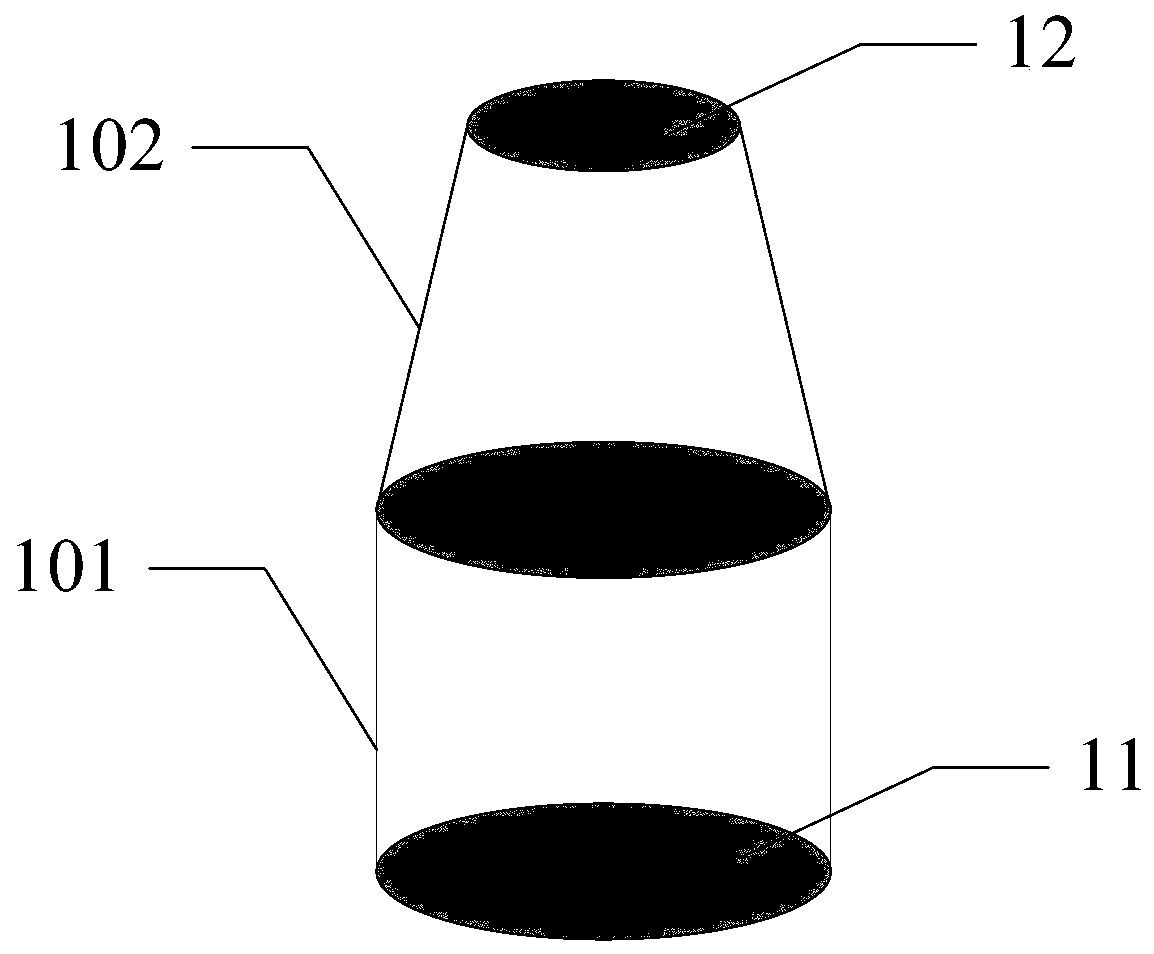 A guide tube, a film thickness sensor and evaporation equipment