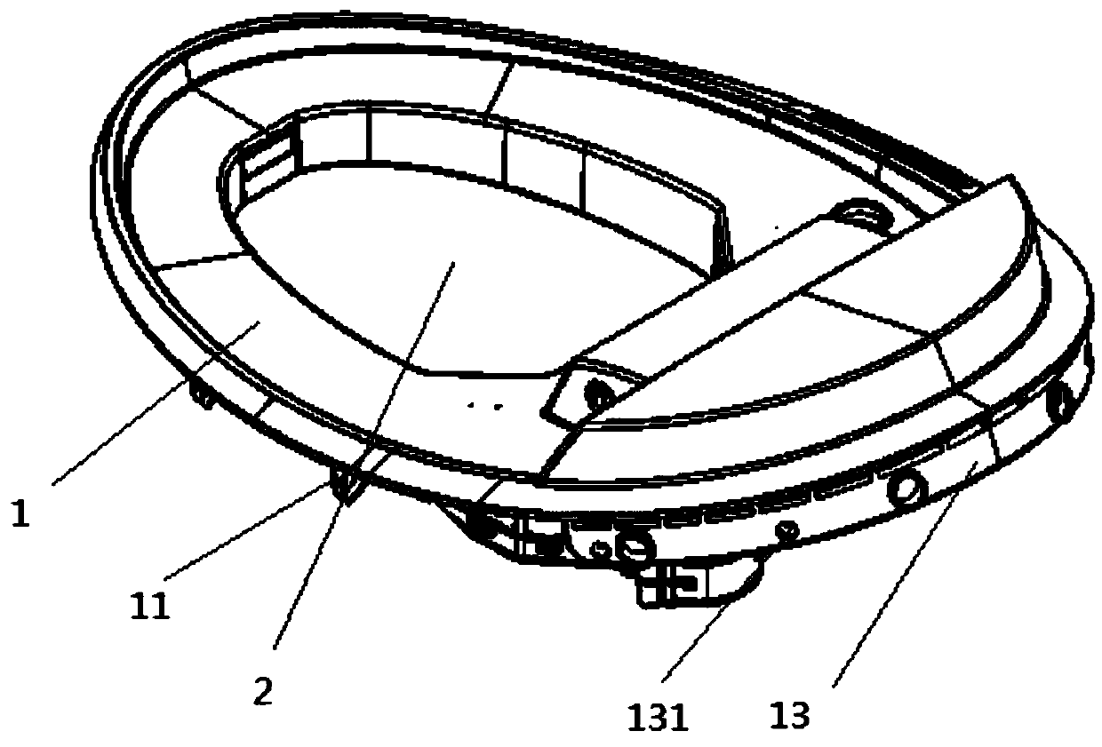 An intelligent toilet with a front heater