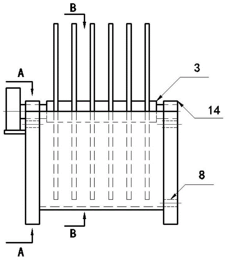 A biofilm sewage treatment device and biofilm in-situ testing method