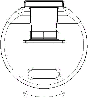 Four-link horizontally foldable support