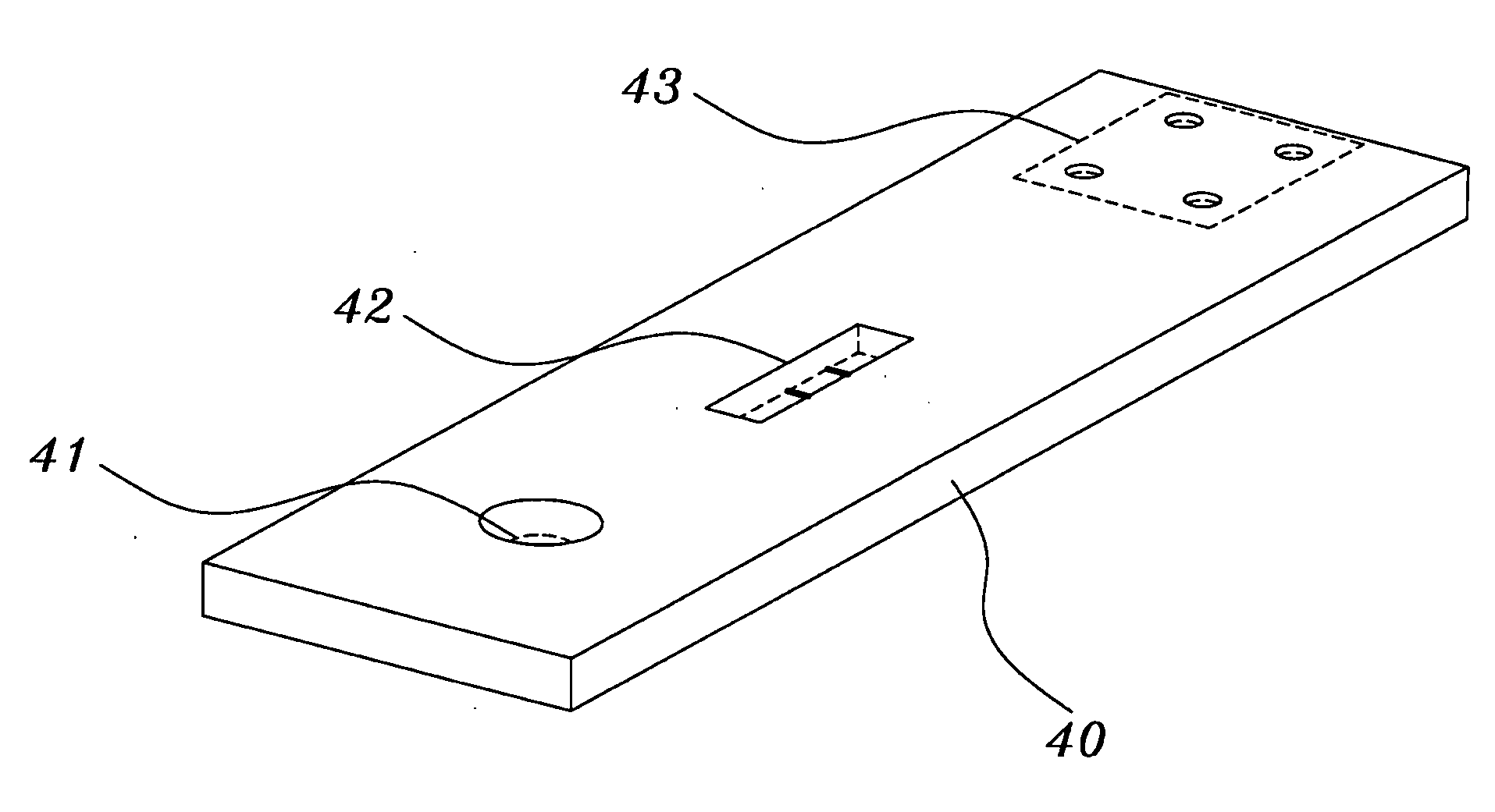 Test strip with identification openings and test instrument using the same