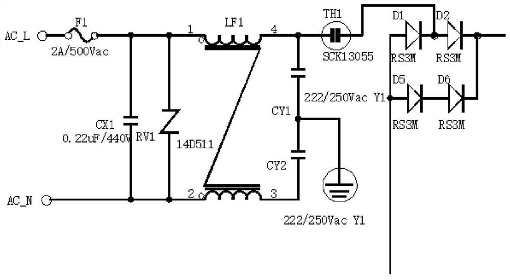 A 200w led drive power supply circuit