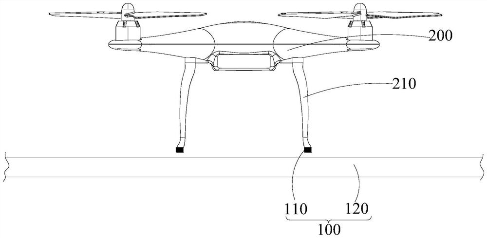 Auxiliary take-off and landing device for aircraft and landing and take-off control method thereof