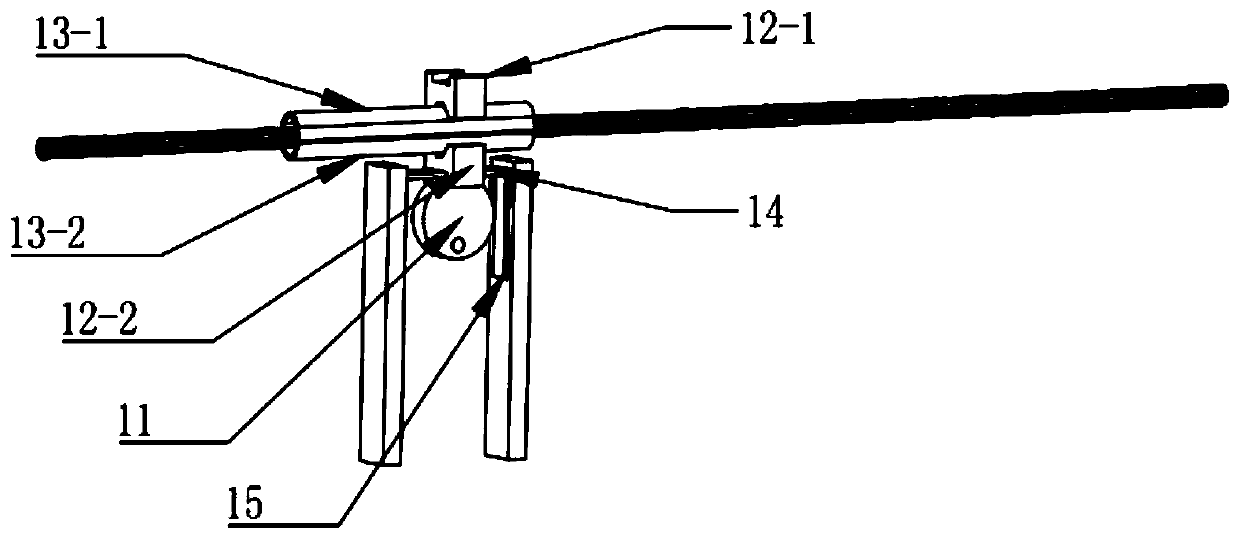 An overhead ground wire repair device