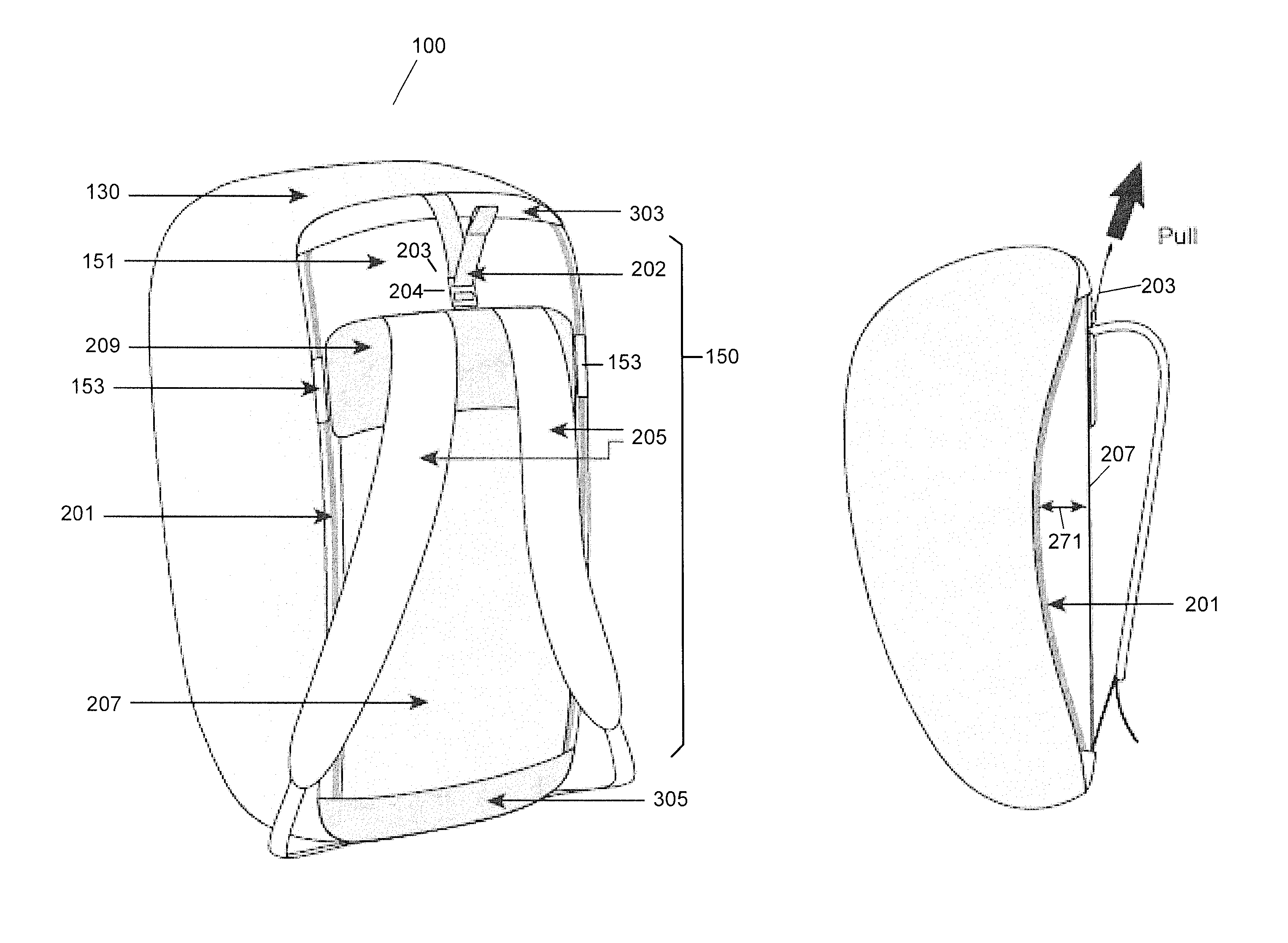 Variable suspension system for backpacks