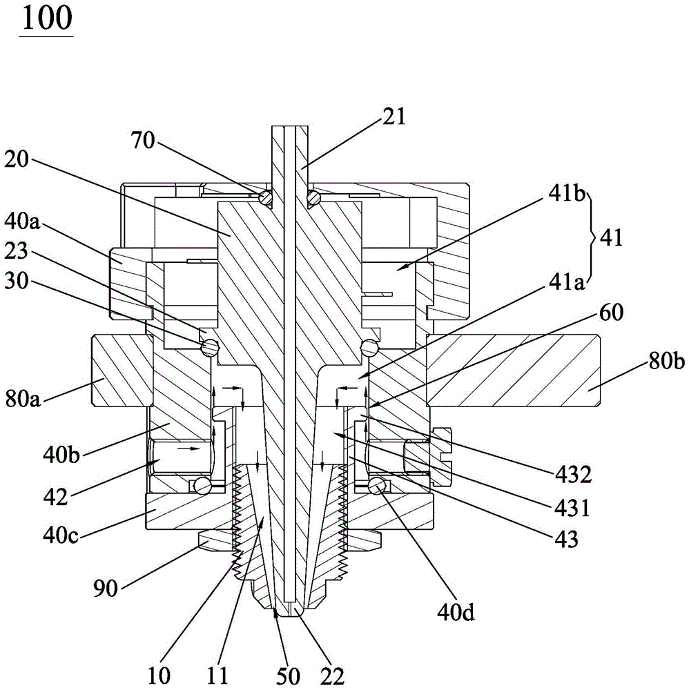 Liquid atomization spraying device