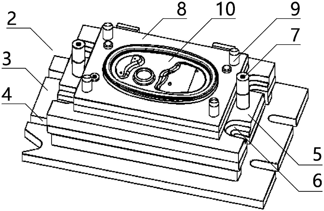 Car body part stamped by intelligent equipment and forming compound die of car body part