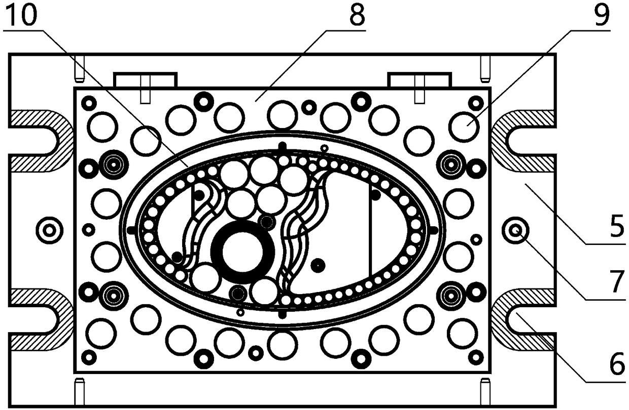 Car body part stamped by intelligent equipment and forming compound die of car body part