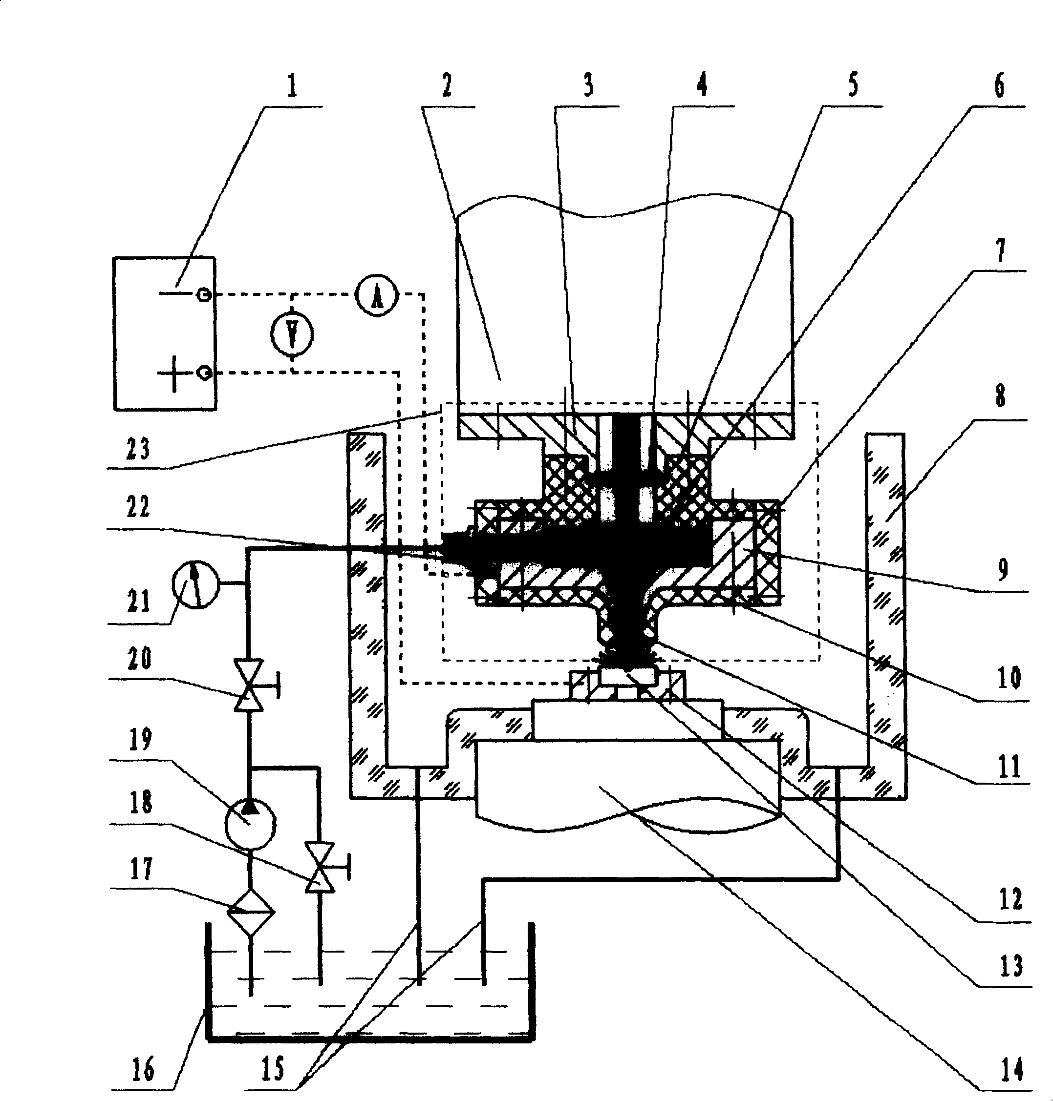 Spraying liquid bunch electrolysis-laser composite processing method and apparatus thereof