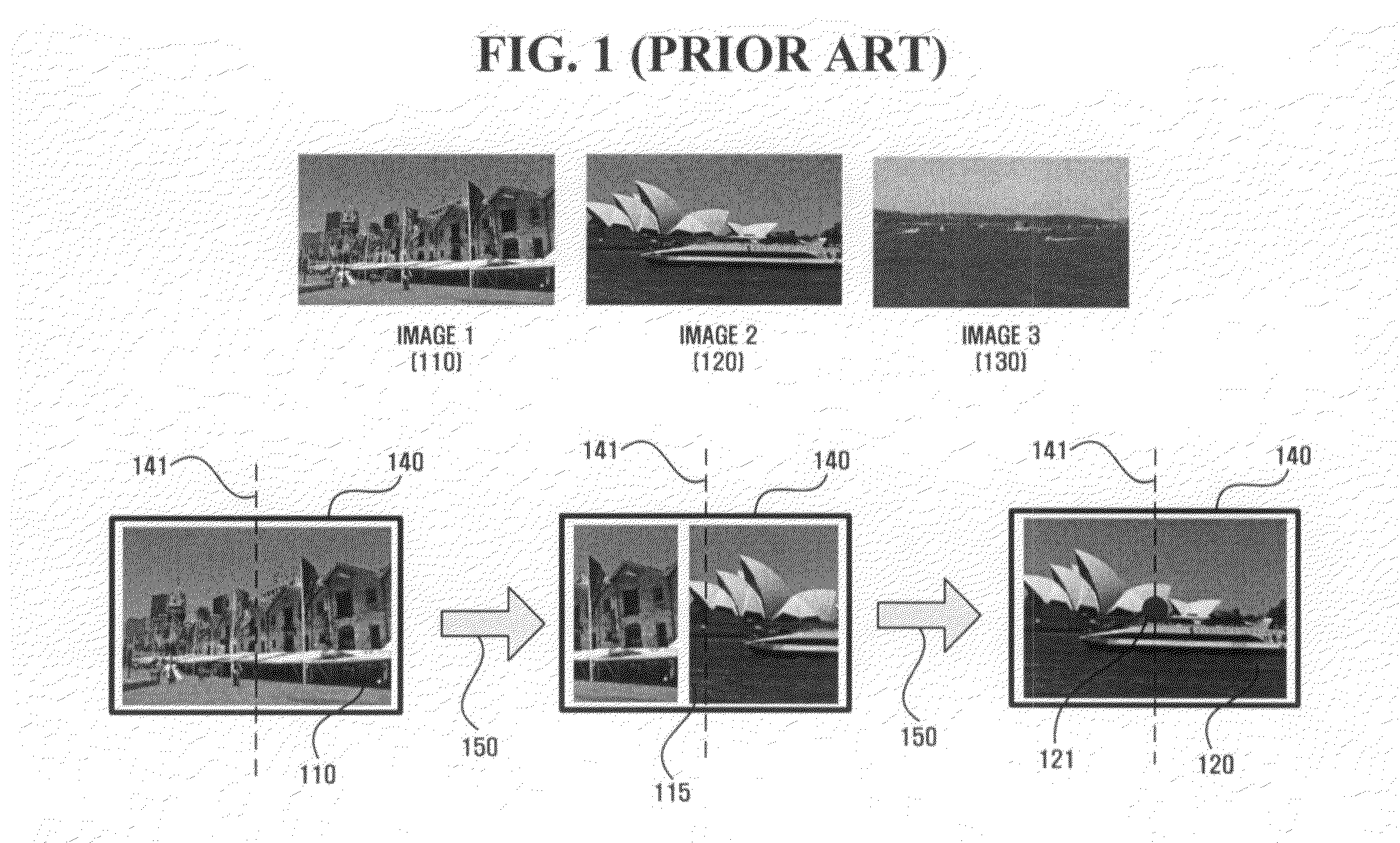 Method and apparatus for moving list on picture plane