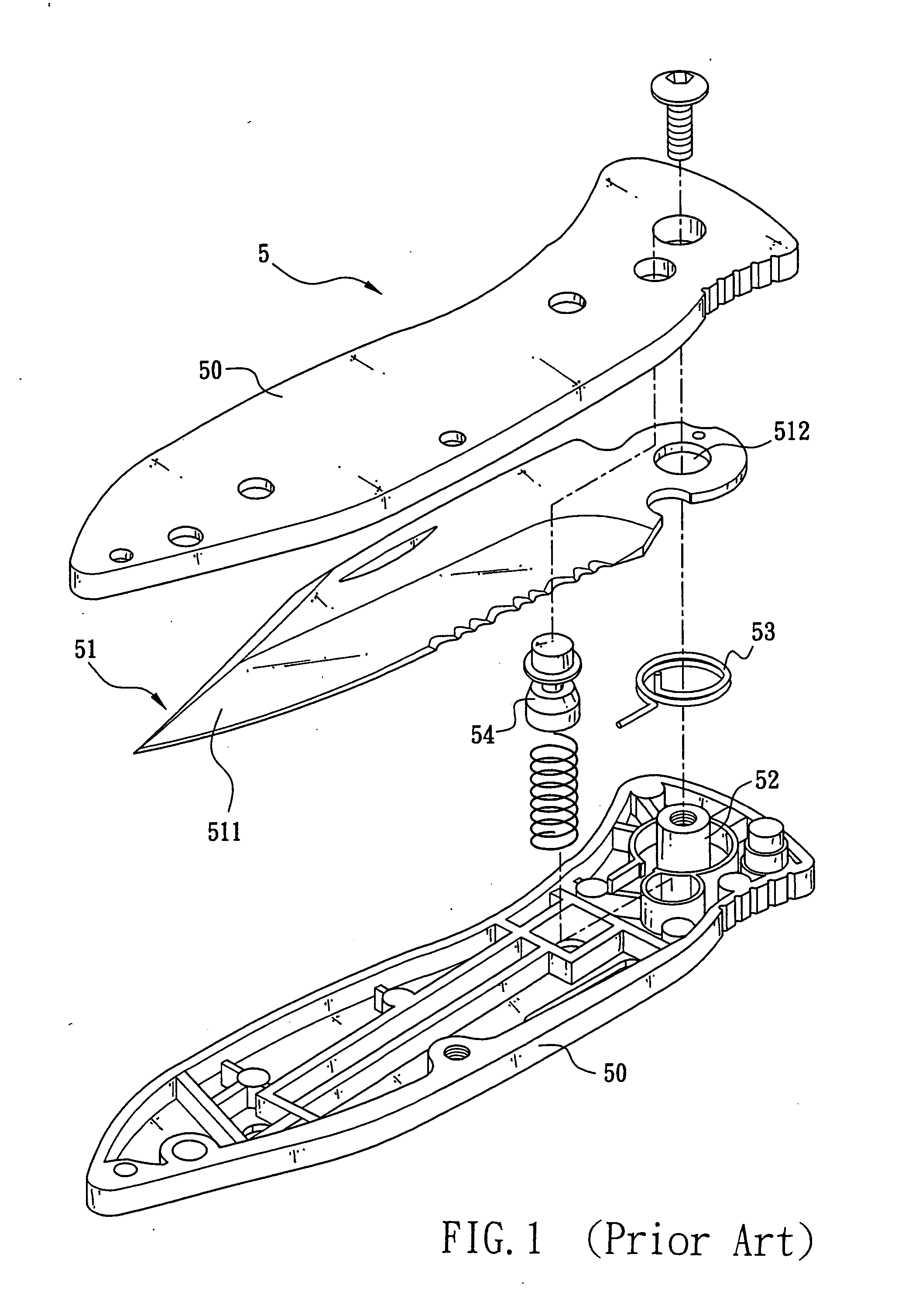 Folding knife assembly with positionable blade