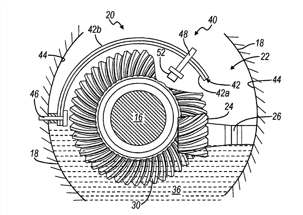 Differential lubricant temperature controller