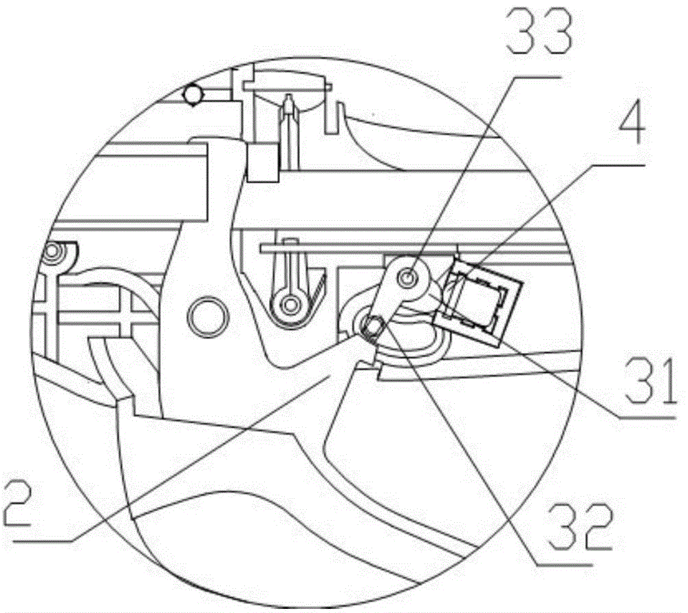 Safety device and anastomat and surgical operating instrument using the safety device