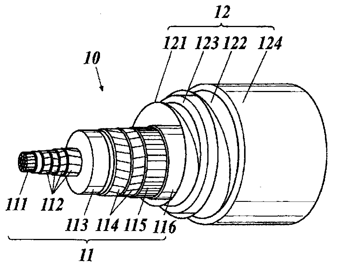 Termination connection for superconductive cable