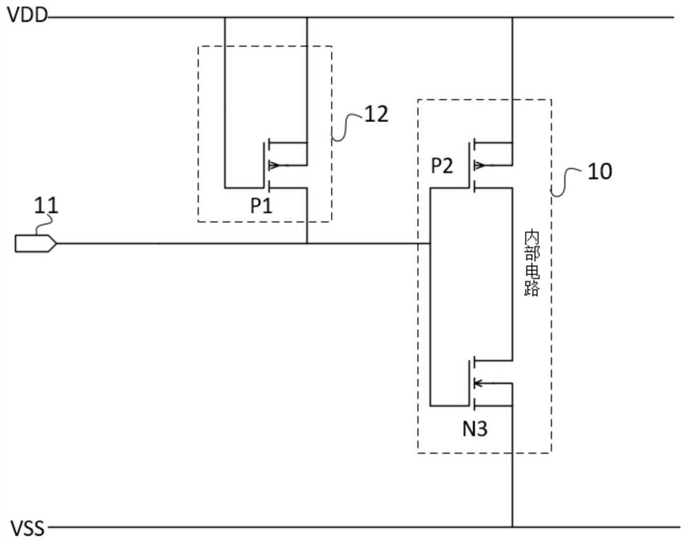 An electrostatic protection circuit, semiconductor integrated circuit device and electronic equipment