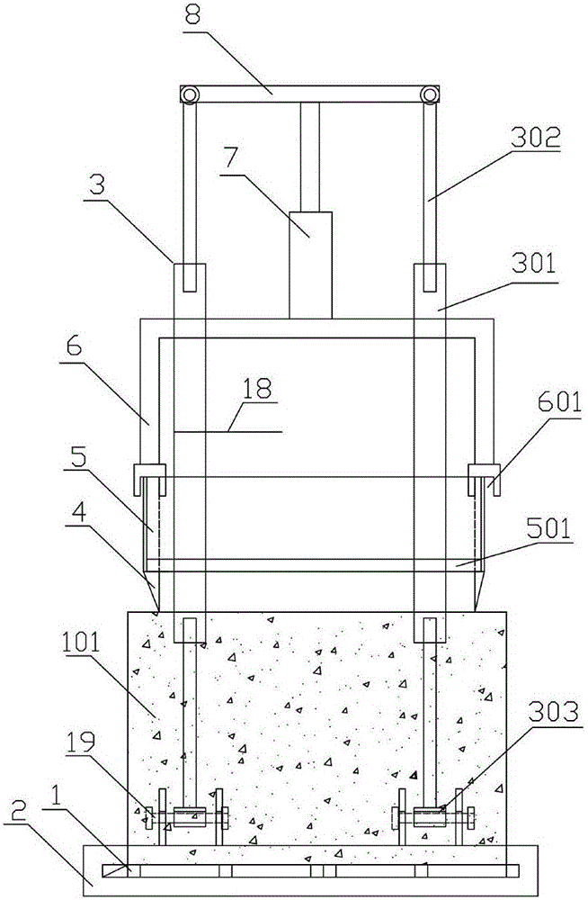 Device and method for preparation of soil body for site soil body direct shear test and direct shear test