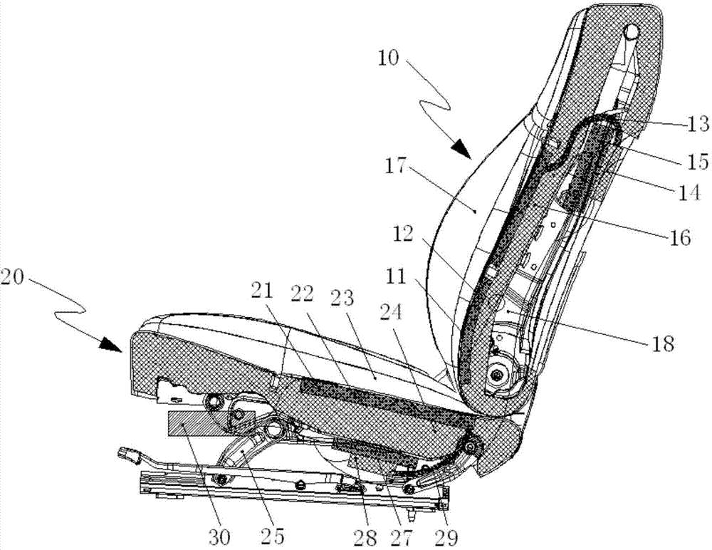 Novel constant temperature seat