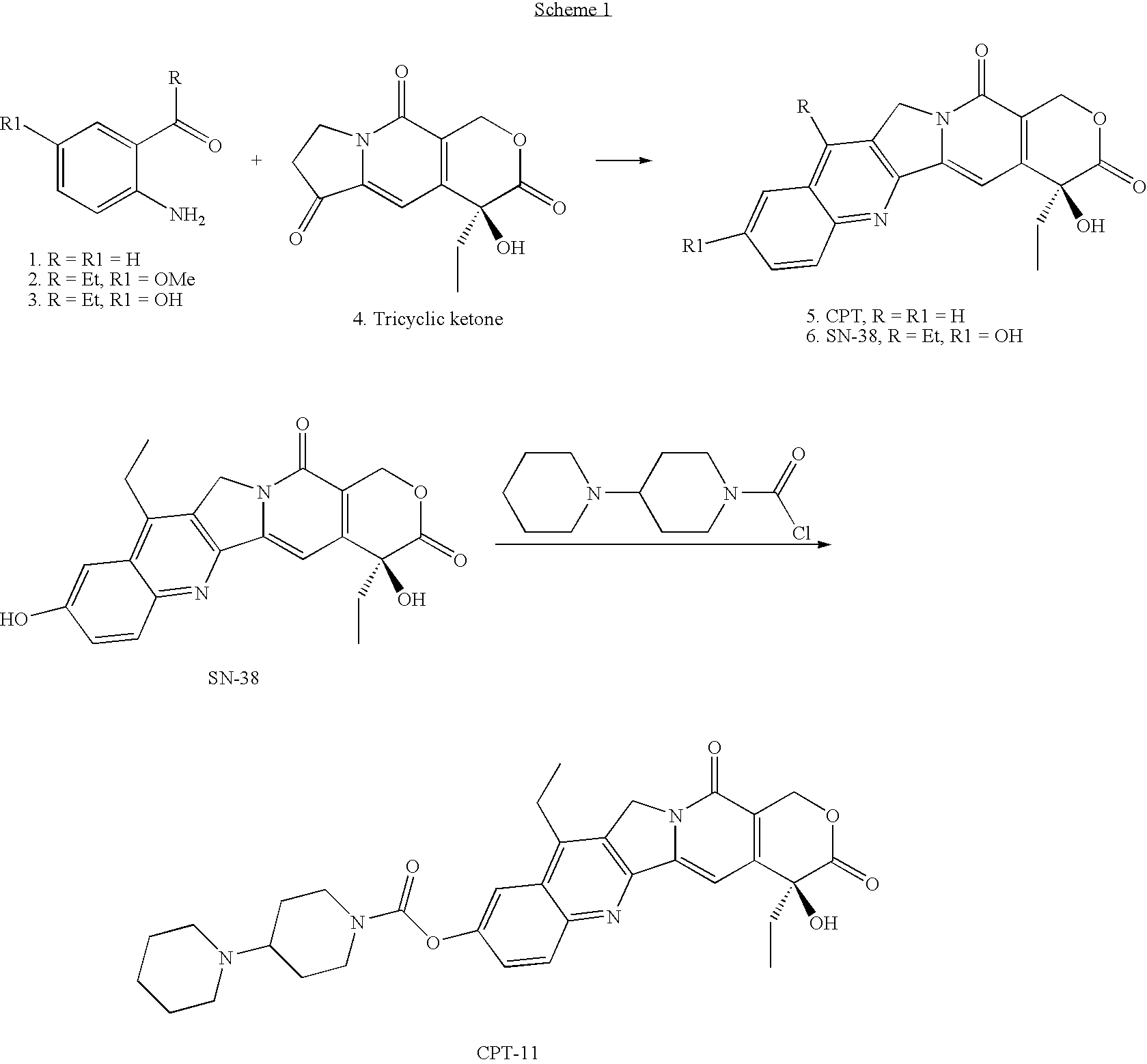 Method of synthesizing key intermediates for the production of camptothecin derivatives