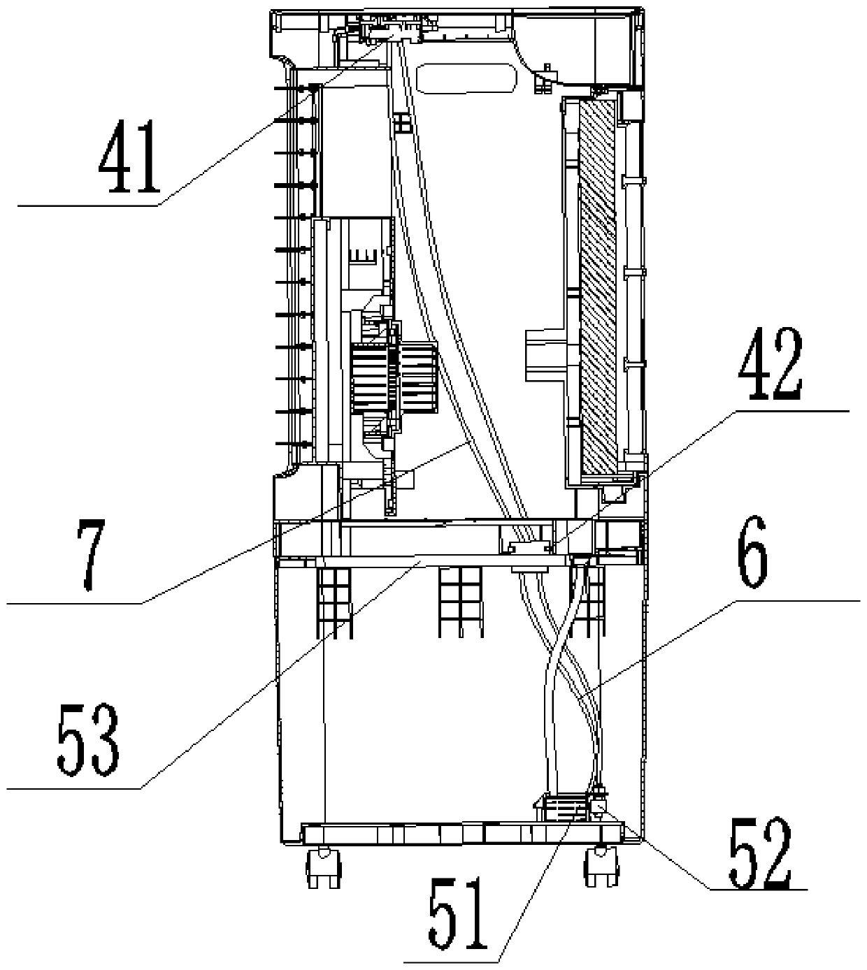 Butt joint device and cooling fan