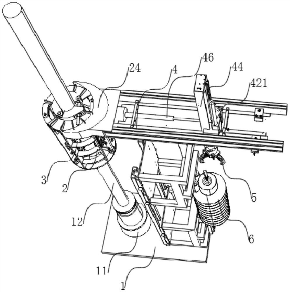 A connecting device for connecting tension insulator strings in and out of UHV transmission lines