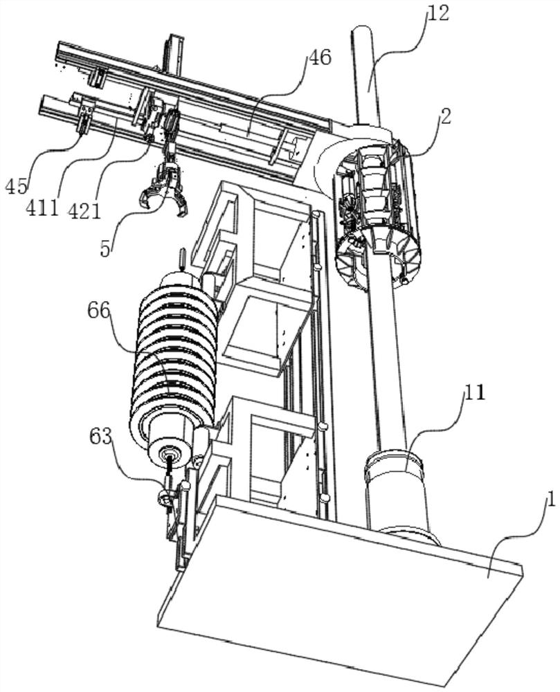A connecting device for connecting tension insulator strings in and out of UHV transmission lines