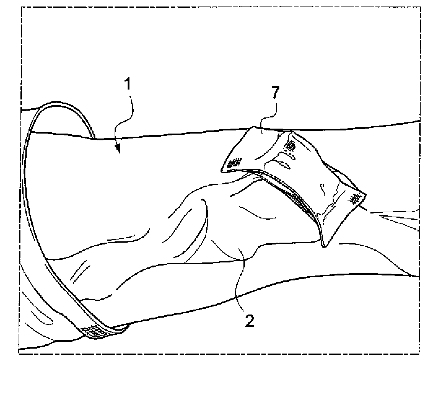 Medical device for a puncture site or infusion site