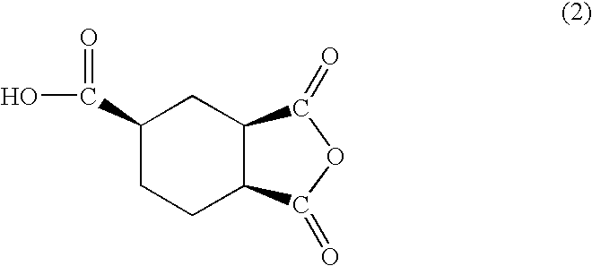 Liquid cyclohexane-tricarboxylic acid anhydride