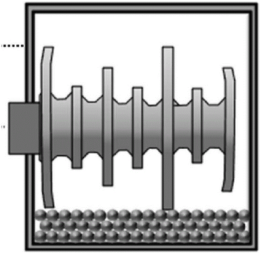 Grinding chemical mechanical system with fusiform blades