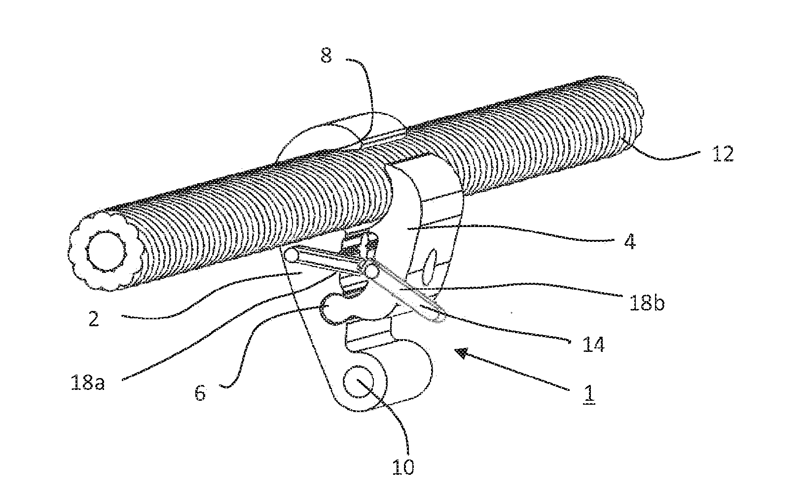 Method for securing a securing clamp on a cable of an overhead transmission line, manipulator and securing clamp