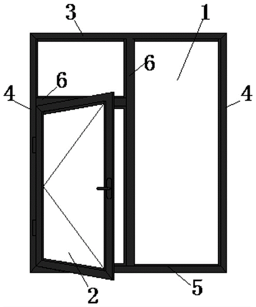 Aluminum-plastic-aluminum triple-seal energy-saving door and window