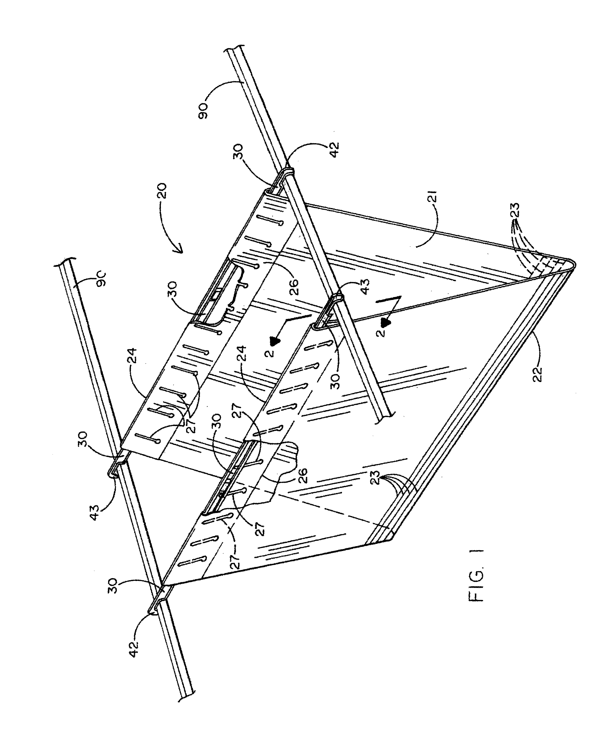 Hanging file folder and suspension bar therefor and process for producing