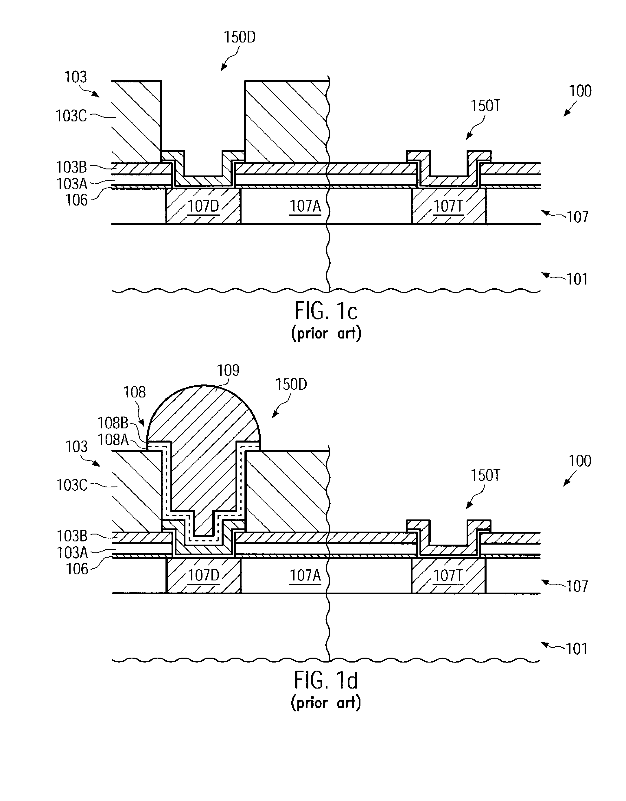 Semiconductor device including a die region designed for aluminum-free solder bump connection and a test structure designed for aluminum-free wire bonding