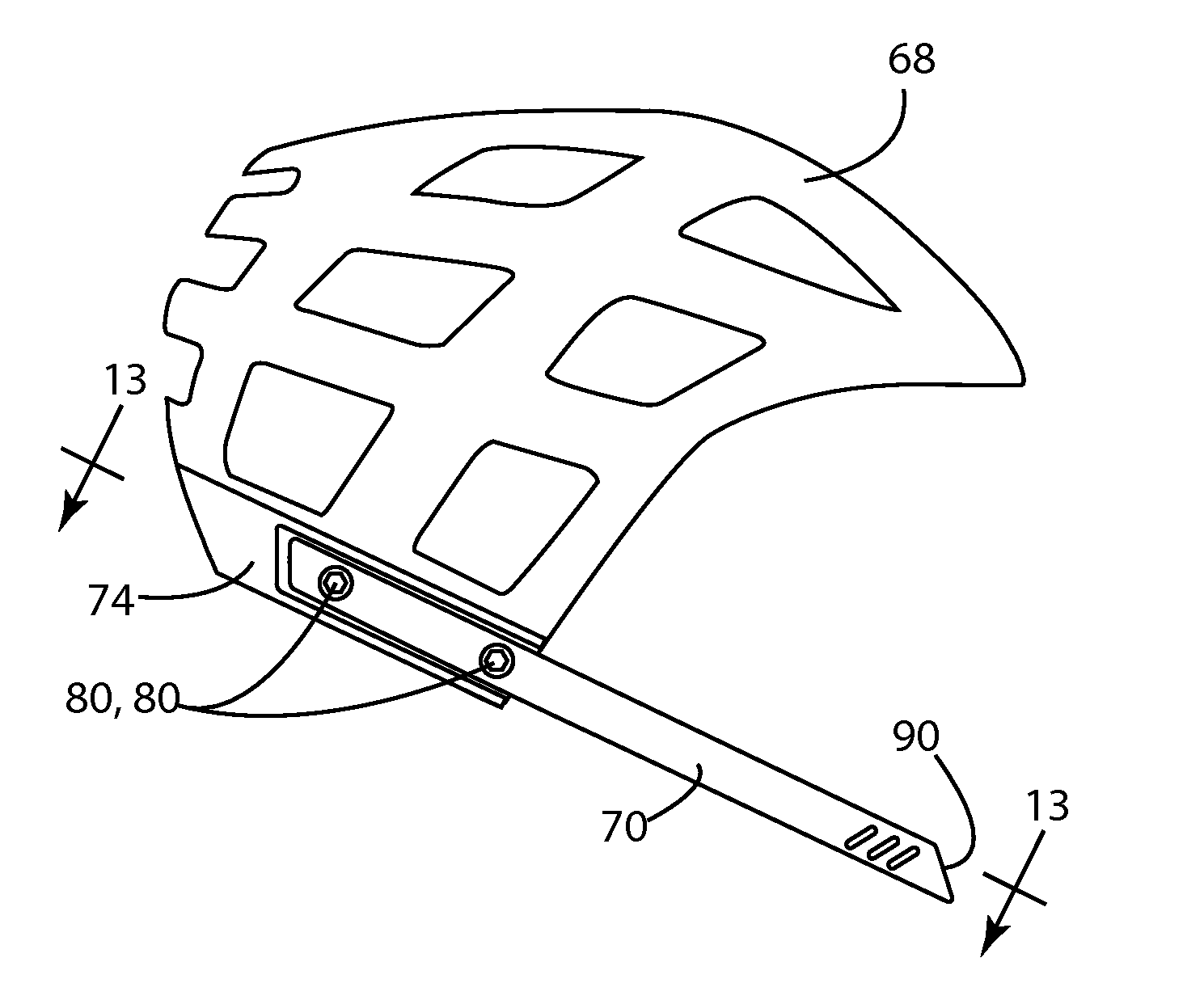 High visibility, high ventilation bicycle helmet with minimally sized face protection