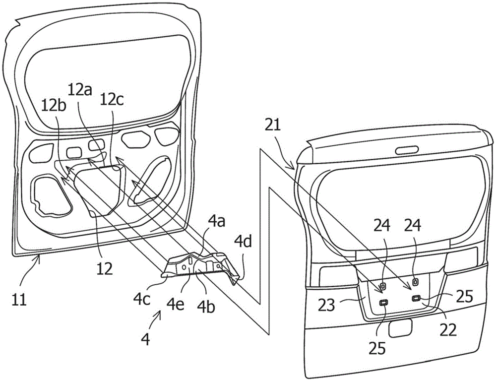 Reinforcement structure of rear tailgate of vehicle