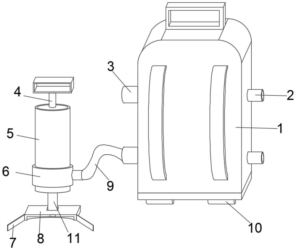 Waste collecting device for agricultural product detection