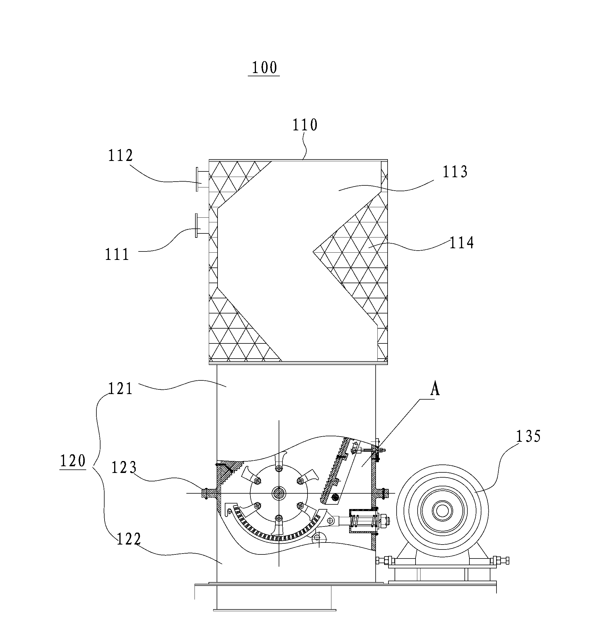 Treatment system and treatment method for waste lead-acid batteries